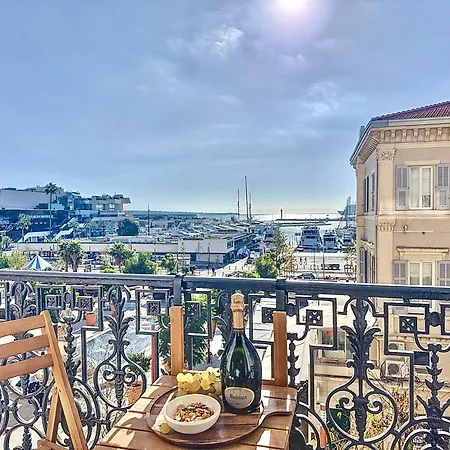 Appartement Deluxe Seaview Balcony - 2 Min Palais & Cannes