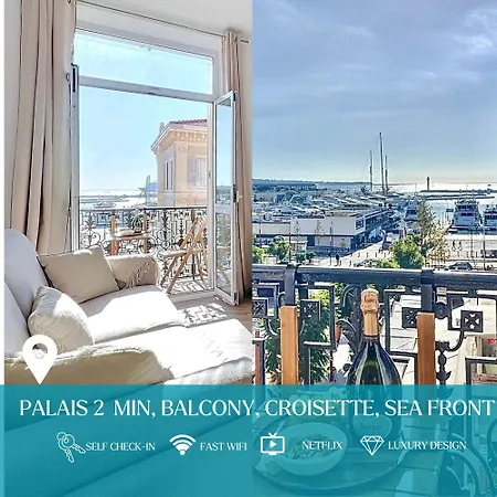 Deluxe Seaview Balcony - 2 Min Palais & Appartement Cannes